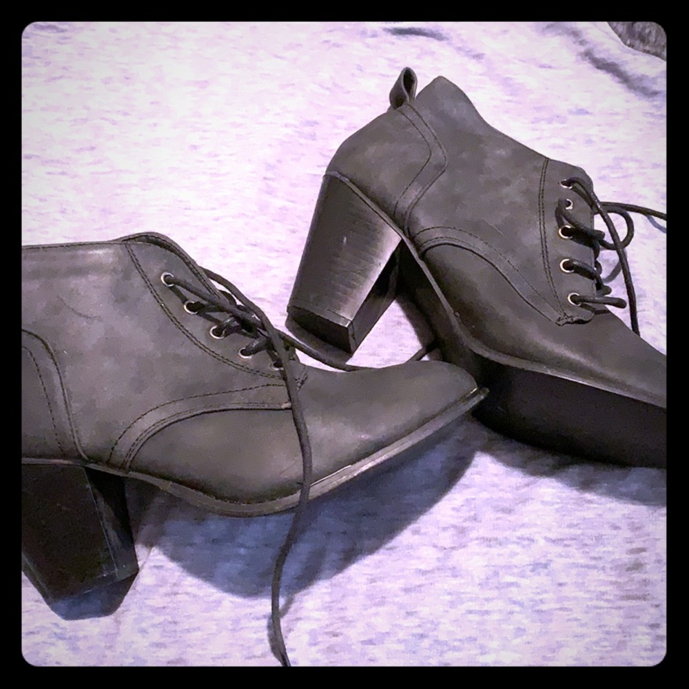 Etc. brand dark grey booties